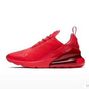 Nike Air Max 270 Triple Red Men size 10.5